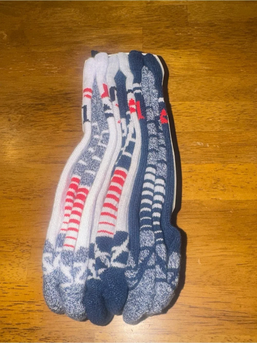 Under Armour Elevated 3 Pair Crew Socks Large White Black Navy Men’s New W Tags
